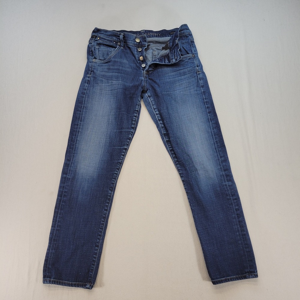 Citizens of Humanity Emerson Jeans Womens 24 Blue Slim Boyfriend Button Fly